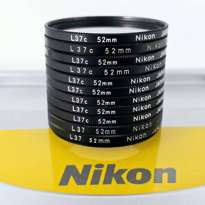 [Pre-owned] Nikon L37 / L37c 52mm UV Protective Lens Filter (Lot of 11) — Near Mint — Japan #5448