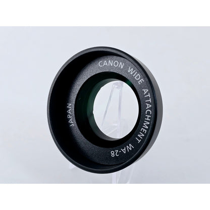 [Pre-owned] Canon WA-28 Wide Attachment Lens for Camcorder — Near MINT — Japan #3841