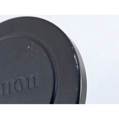 [Pre-owned] Canon 80mm Push-On Black Metal Front Lens Cap (Genuine) — Near MINT — Japan #4141
