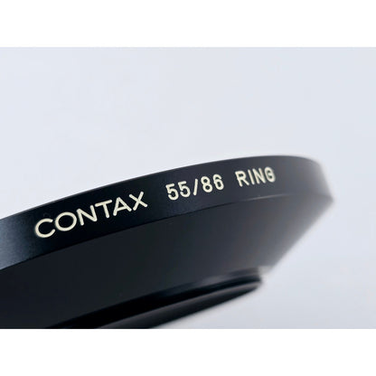 [Pre-owned] Contax Genuine Metal 55-86 Step Up Ring Adapter — Unused — Japan #3953