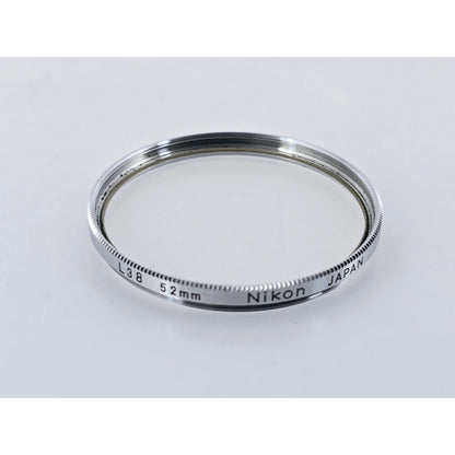 [Pre-owned] Nikon L38 52mm Chrome Frame Lens Filter — Near MINT — Japan #3690