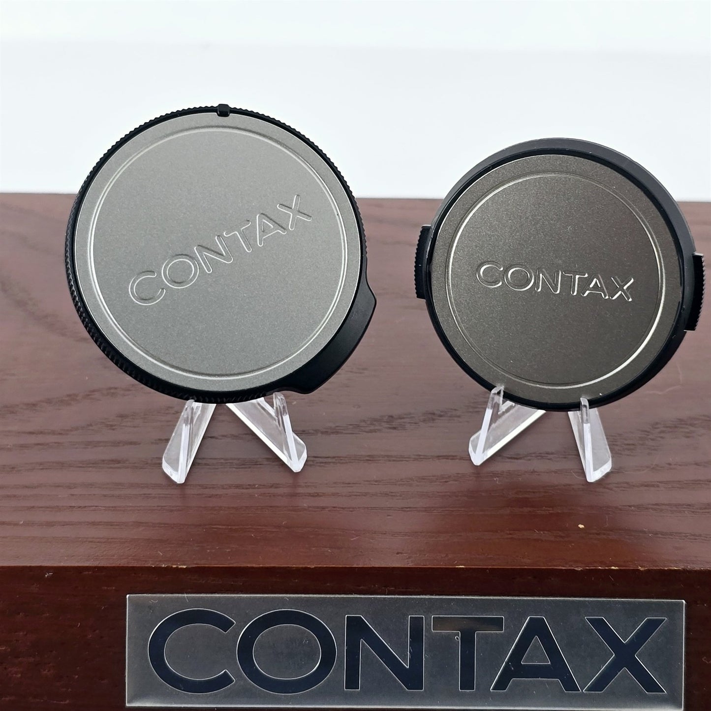 [Pre-owned] Contax GK-B Body Cap & GK-41 46mm Front Lens Cap for G1 G2 — Mint — Japan #5628