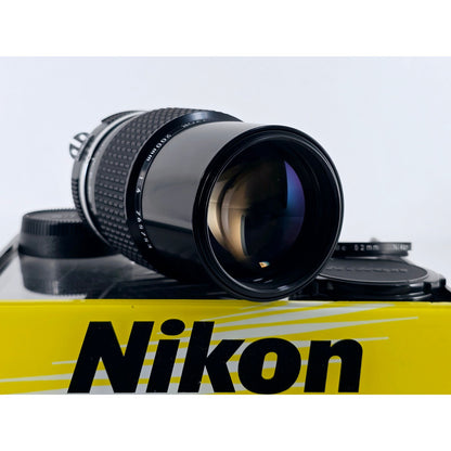 [Pre-owned] Nikon Ai Nikkor 200mm F4 Telephoto MF Lens — Near MINT — Japan #3636