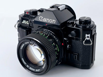 New Seal🌸[Near MINT] Canon A-1 SLR 35mm Film Camera New FD 50mm F1.4 From Japan