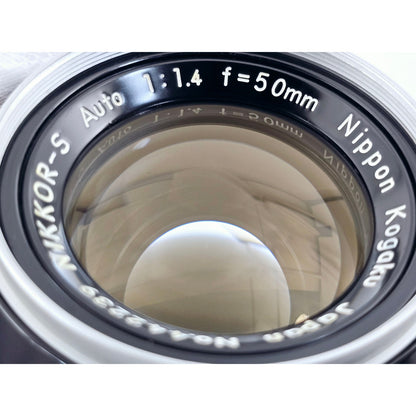 [Pre-owned] Nikon Non-Ai Nikkor-S Auto 50mm F1.4 MF Lens (6 Blades, Early) — Near MINT — Japan #5012