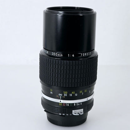 [Pre-owned] Nikon Ai Nikkor 200mm F4 MF Telephoto Lens — Near Mint+++ — Japan #5779