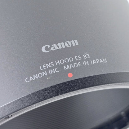 [Pre-owned] Canon ES-83 Lens Hood for RF 50mm f/1.2L USM — Top Mint — Japan #5281