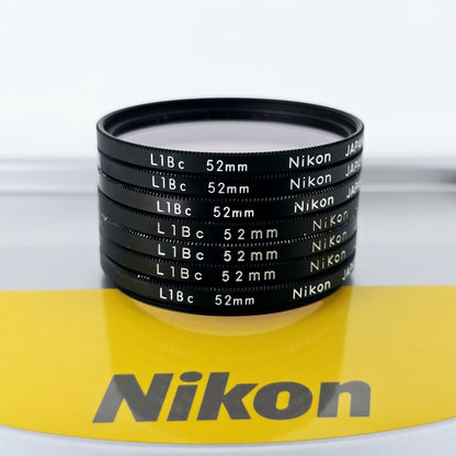 [Pre-owned] Nikon L1Bc 52mm Skylight Lens Filter (Lot of 7) — Near Mint — Japan #5447