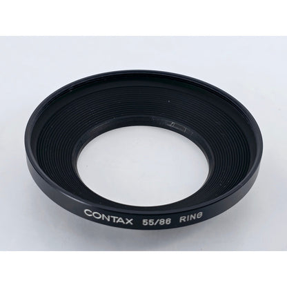 [Pre-owned] Contax Metal Hood 1 with 55/86 Adapter Ring (Genuine) — MINT — Japan #3569