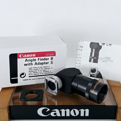 [Pre-owned] Canon Angle Finder B w/ Adapter S for A-1 AE-1 F-1 — Mint — Japan #5393