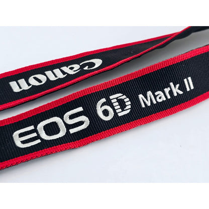 [Pre-owned] Canon EOS 6D Mark II Camera Neck Strap 1.57in (4cm) — MINT — Japan #4240