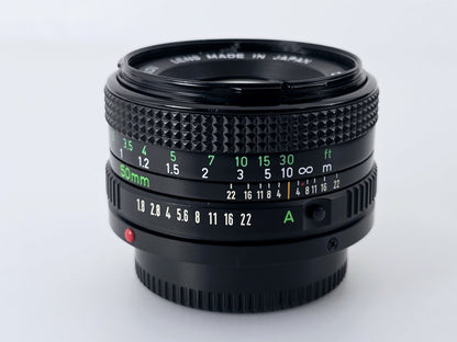 [Pre-owned] Canon AV-1 SLR Film Camera with New FD 50mm f/1.8 Lens — Near Mint — Japan #4929
