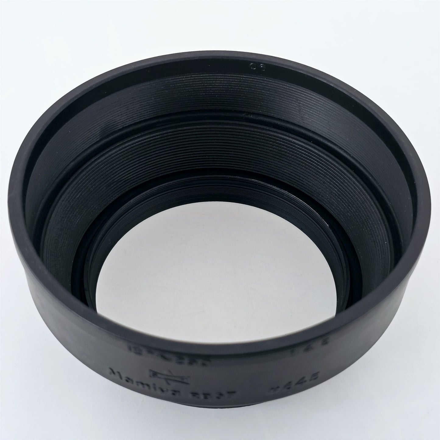 [Pre-owned] Mamiya 77mm Rubber Lens Hood for RB67 M645 127-250mm 145mm — Mint — Japan #5510
