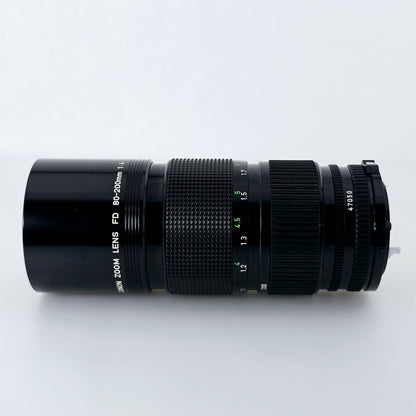 [Pre-owned] Canon New FD 80-200mm f/4 MF Telephoto Zoom Lens — Near Mint — Japan #5392