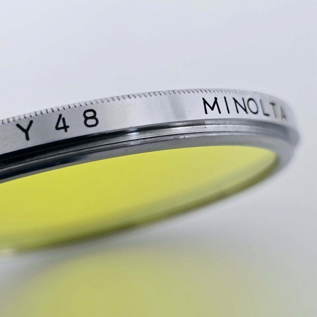 [Pre-owned] Minolta Y48 55mm Yellow Lens Filter — Mint — Japan #5704
