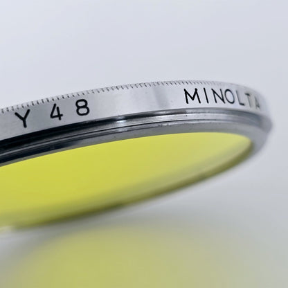 [Pre-owned] Minolta Y48 55mm Yellow Lens Filter — Mint — Japan #5704