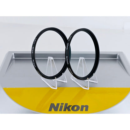 [Pre-owned] Nikon L37c 62mm UV Lens Filter (Set of 2) — Near MINT — Japan #4138