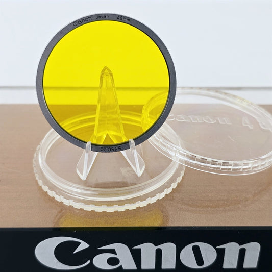 [Pre-owned] Genuine Canon SY50.2C 48mm Yellow Lens Filter — Near Mint — Japan #5689