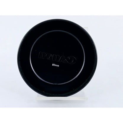 [Pre-owned] Canon 80mm Push-On Black Metal Front Lens Cap (Genuine) — Near MINT — Japan #4141