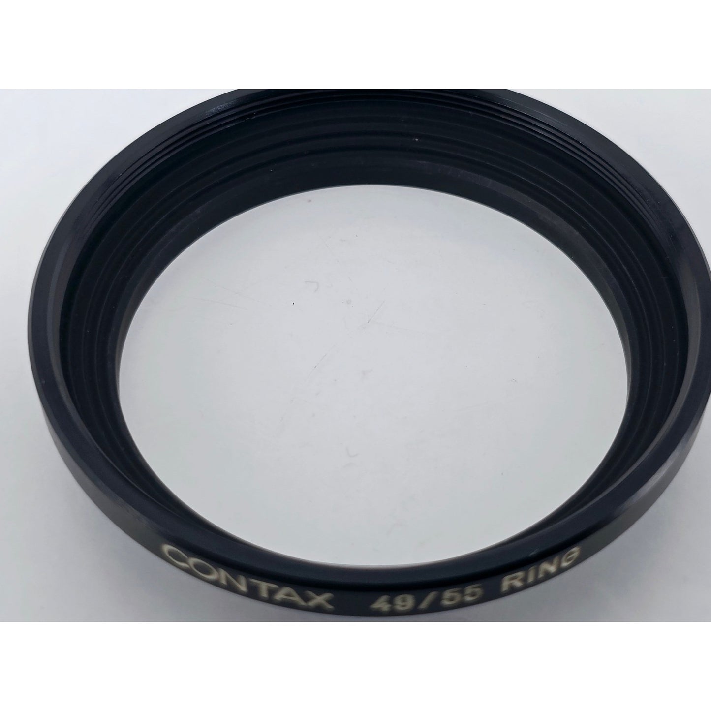 [Pre-owned] Contax 49/55 Metal Step-Up Adapter Ring for Filter/Hood — MINT — Japan #3675