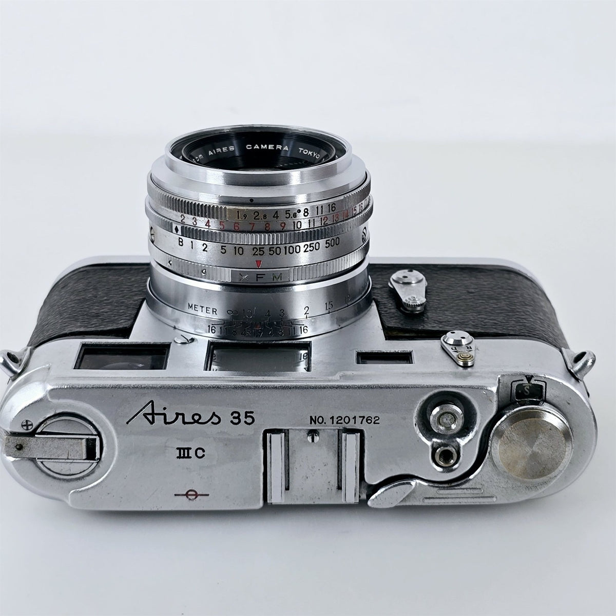 [Pre-owned] Aires 35 IIIC Rangefinder 35mm Film Camera Silver — Excellent+++++ — Japan #5656