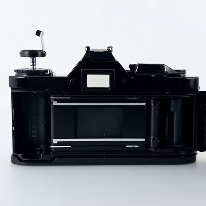 [Pre-owned] Canon AV-1 SLR 35mm Film Camera Body (Black) — Near Mint+++ — Japan #5654
