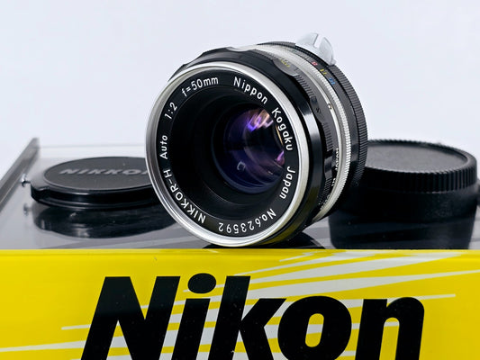 🌸[Near MINT] Nikon Non Ai Nikkor-H Auto 50mm F2 Standard MF Lens From Japan
