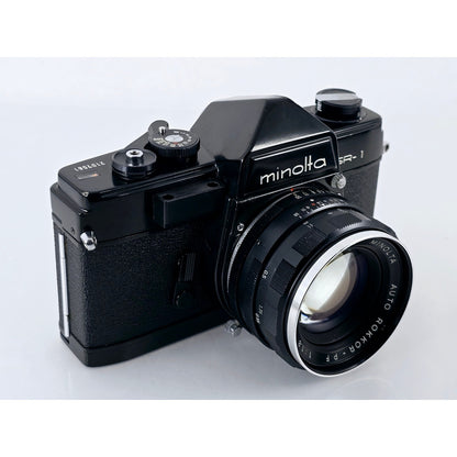 [Pre-owned] Minolta SR-1 Black 35mm Film Camera with Auto Rokkor 55mm F1.8 — Near MINT — Japan #2771