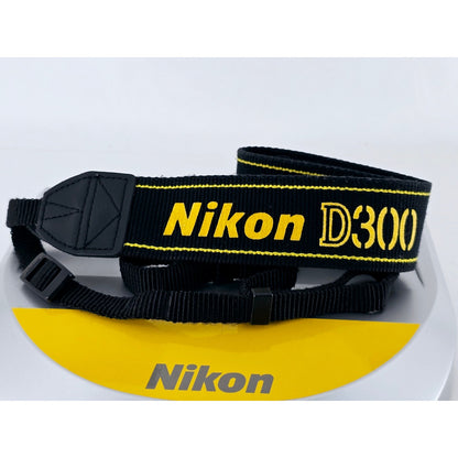 [Pre-owned] Nikon D300 Genuine DSLR Camera Neck Strap 1.5in (3.8cm) — MINT — Japan #3686