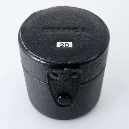 [Pre-owned] Konica Hard Lens Case for 28mm 135mm Lens — Near MINT — Japan #5266