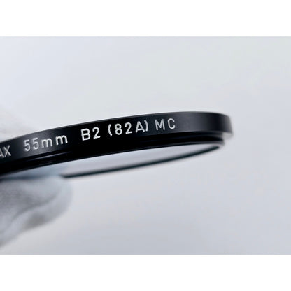 [Pre-owned] Contax 55mm B2 (82A) MC Genuine Lens Filter — Near MINT — Japan #4878