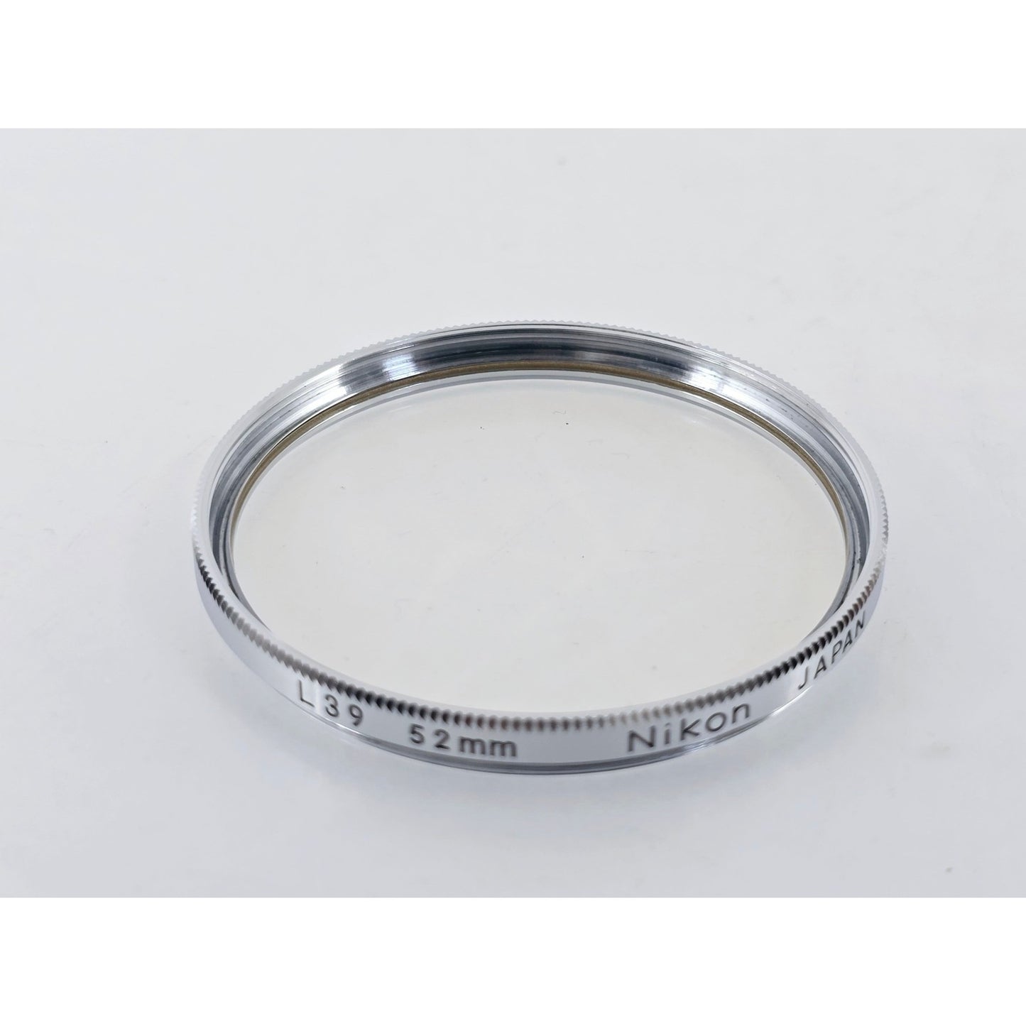 [Pre-owned] Nikon L39 52mm Chrome Frame Lens Filter — Near MINT — Japan #3785