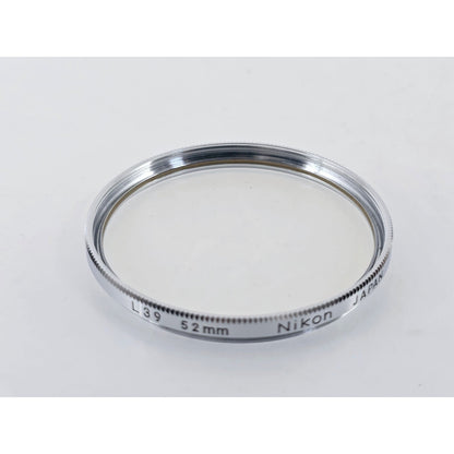 [Pre-owned] Nikon L39 52mm Chrome Frame Lens Filter — Near MINT — Japan #3785