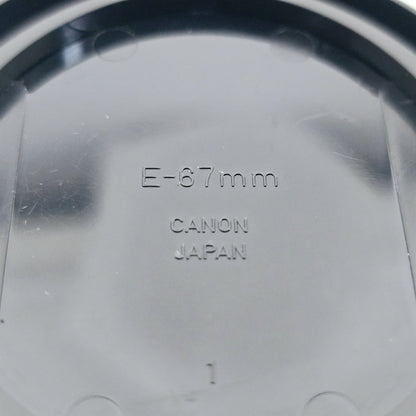 [Pre-owned] Canon 52mm & 67mm Front Lens Cap for EF Ultrasonic (Set of 2) — Near Mint — Japan #5535