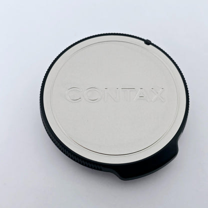 [Pre-owned] Contax GK-B Chrome Body Cap & GK-R1 Rear Lens Cap Set for G1 G2 — Top MINT — Japan #1859