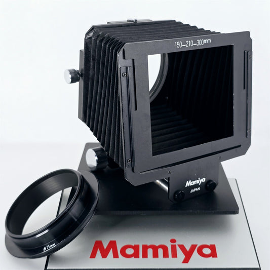 [Pre-owned] Mamiya Bellows Lens Hood for 645 150/210/300mm w/67mm Ring — Near Mint+++ — Japan #5363