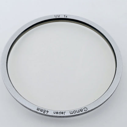 [Pre-owned] Canon 48mm UV 1x Protective Lens Filter — Near Mint — Japan #5691