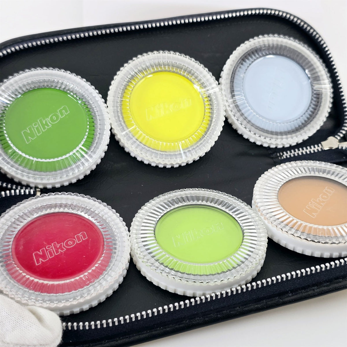 [Pre-owned] Nikon 52mm Filter Set (A12 X0 X1 Y48 B2 R60, 6 pcs) — Near Mint — Japan #5397