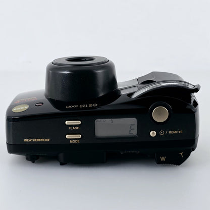 [Pre-owned] Olympus OZ 120 Zoom Point & Shoot 35mm Film Camera Black — Near Mint — Japan #5652