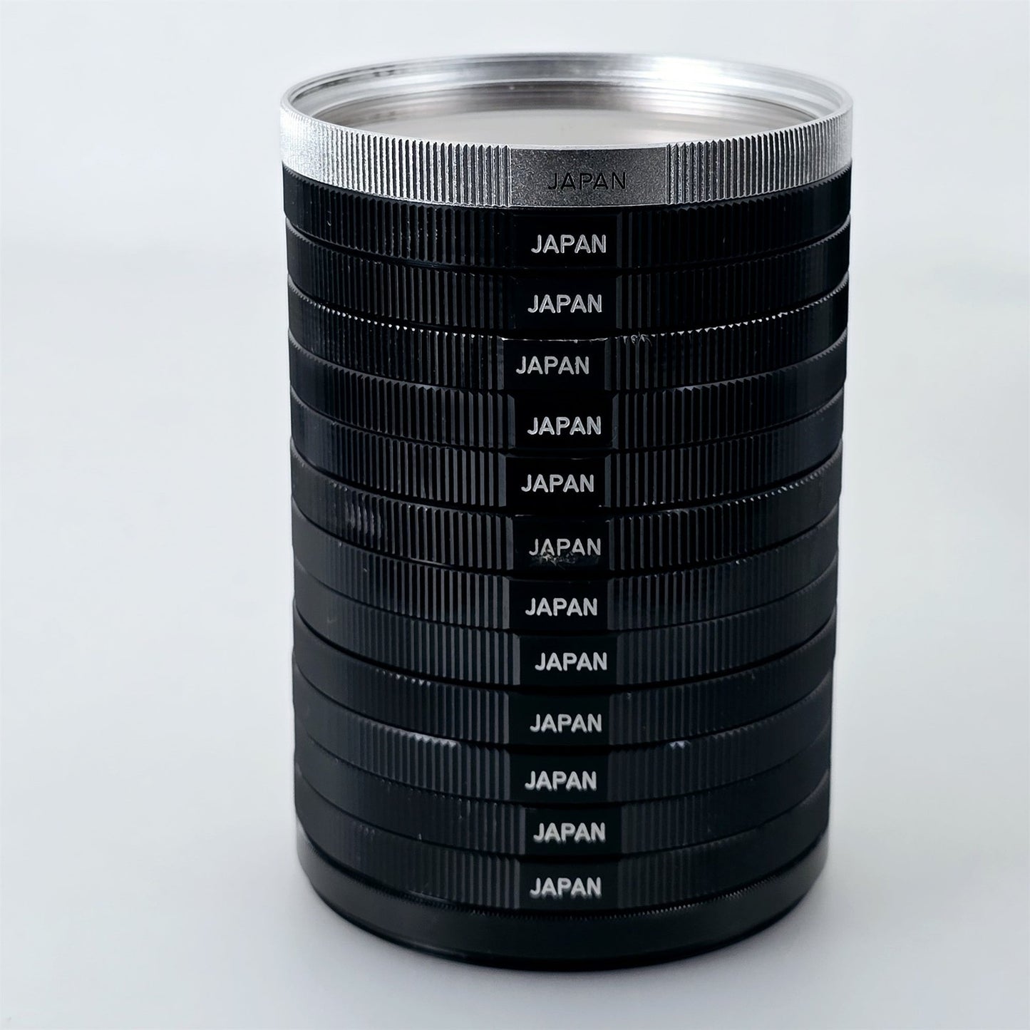 [Pre-owned] Canon Skylight 1x / Protect / UV 58mm Lens Filter Bundle (14 pcs) — Near Mint — Japan #5453