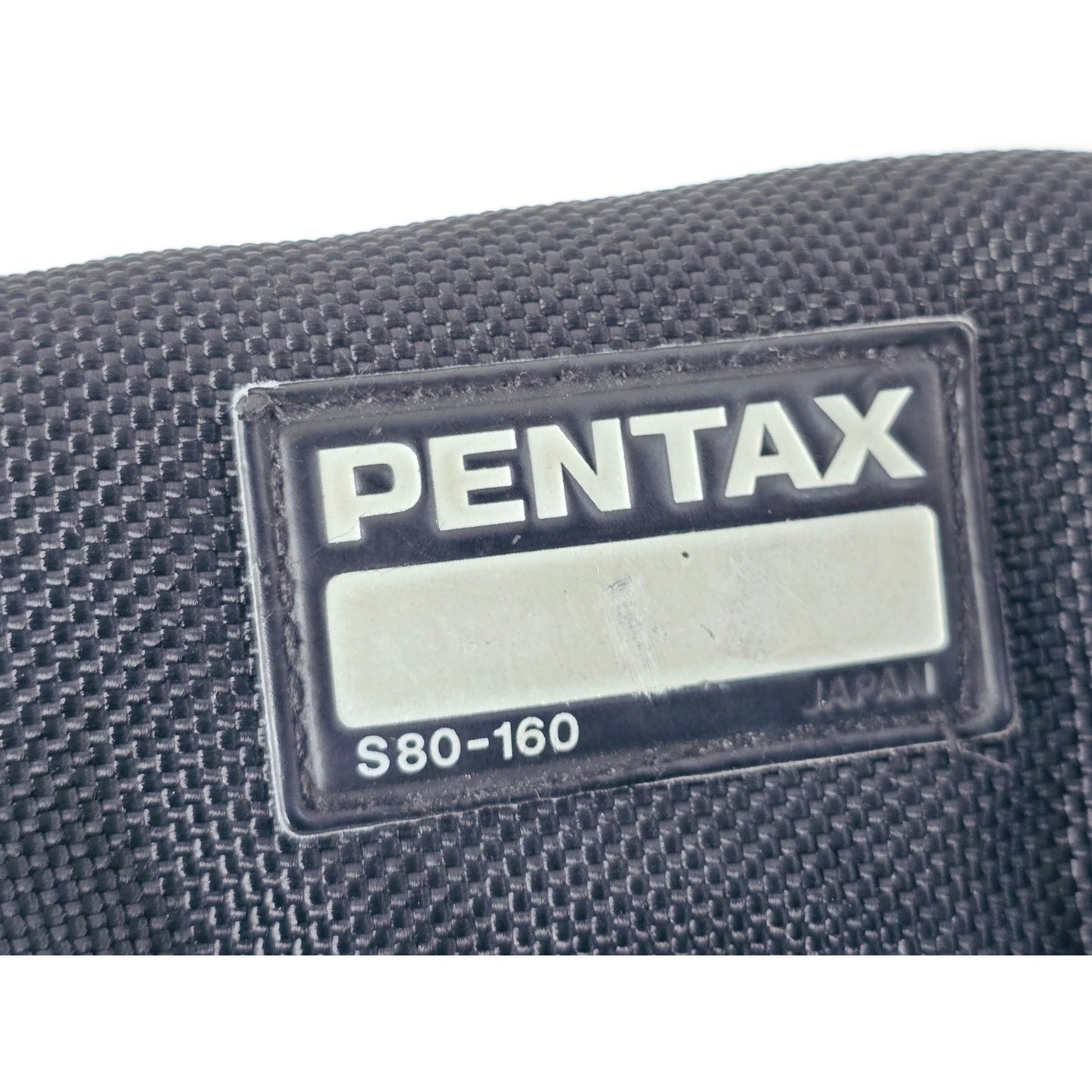 [Pre-owned] Pentax S80-160mm Genuine Soft Lens Case for Zoom Lens — Near MINT — Japan #3591