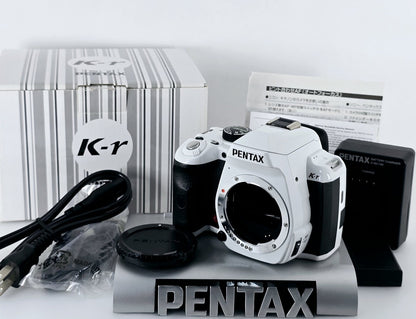 [Pre-owned] Pentax K-r White 12.4MP Digital SLR Camera Body — Near Mint — Japan #5529