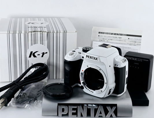 [Pre-owned] Pentax K-r White 12.4MP Digital SLR Camera Body — Near Mint — Japan #5529