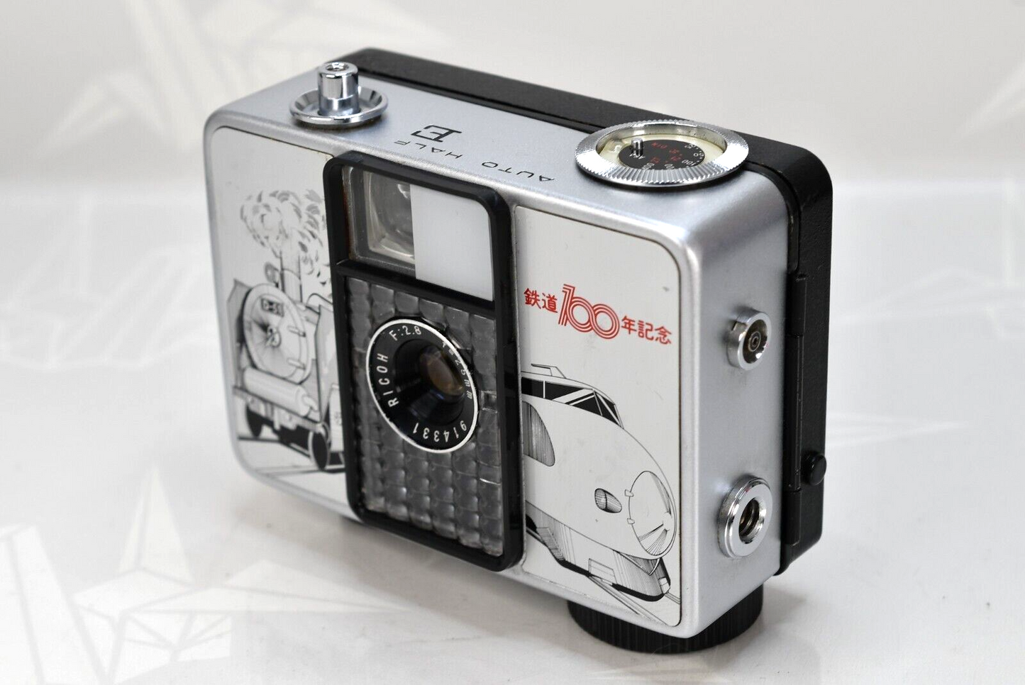 Extremely RARE! "Railroad 100th Anniversary" Ricoh Auto Half E Film Camera JAPAN