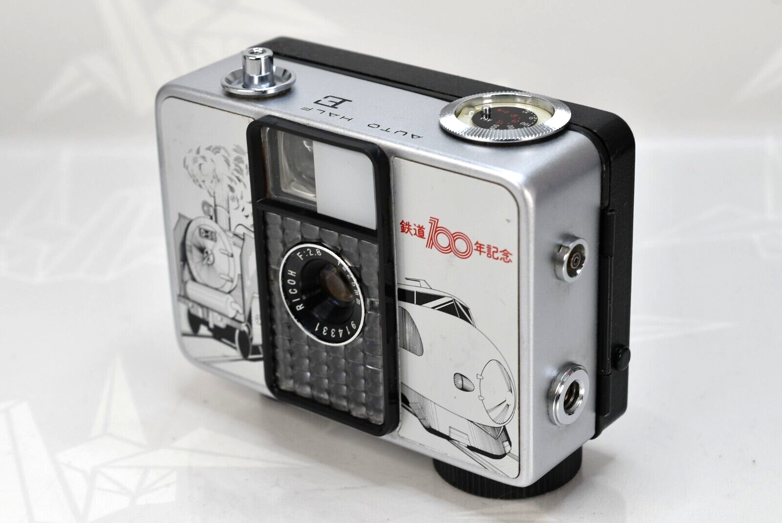 Extremely RARE! "Railroad 100th Anniversary" Ricoh Auto Half E Film Camera JAPAN