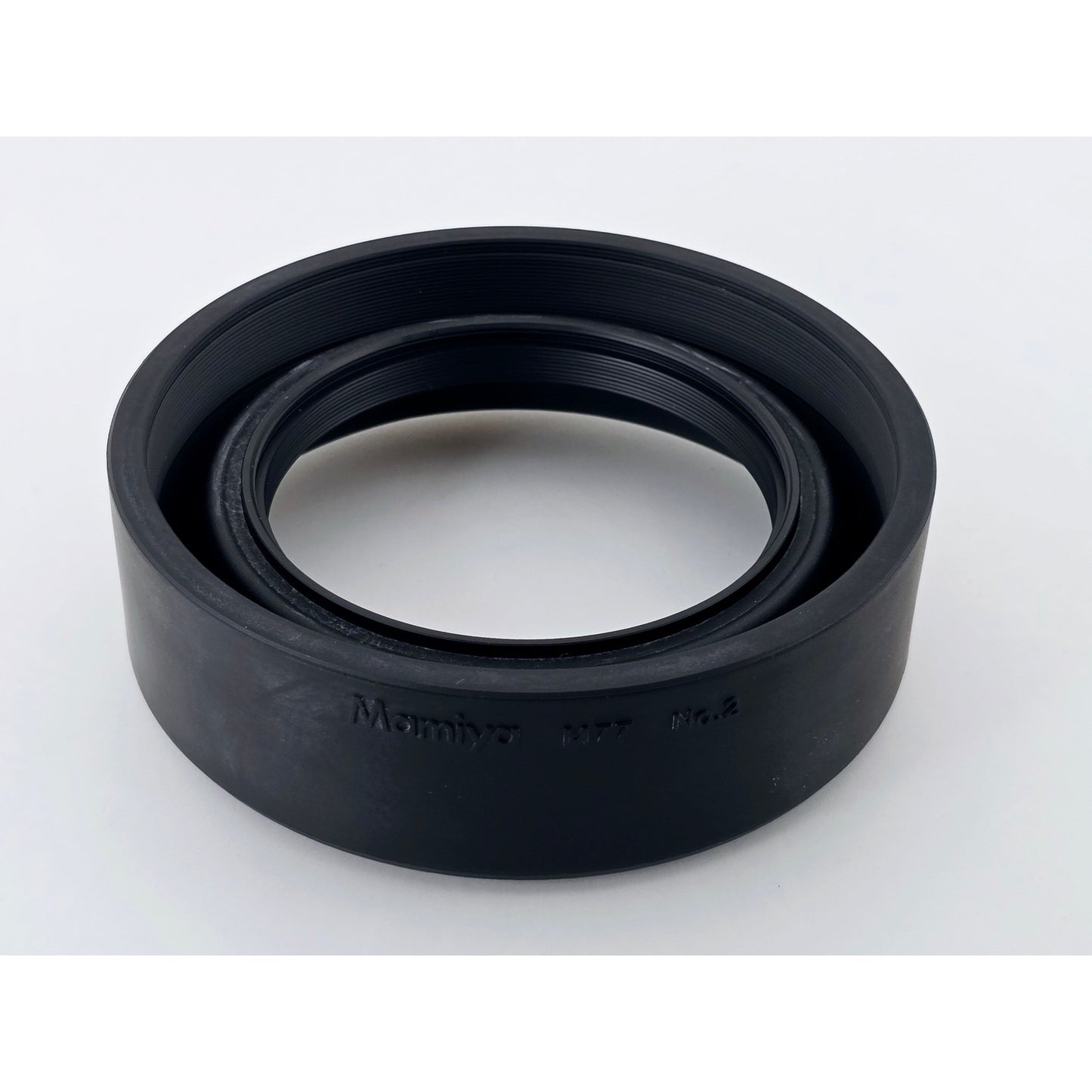 [Pre-owned] Mamiya 77mm No.2 Rubber Lens Hood Shade M77 for 127mm-250mm RB RZ — MINT — Japan #5015