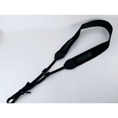[Pre-owned] Nikon Genuine Camera Neck Strap Black 1.5in (3.8cm) — Near MINT — Japan #3015