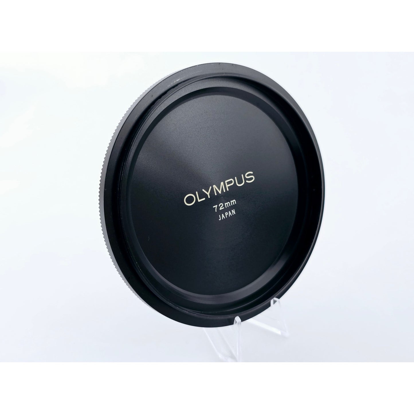 [Pre-owned] Olympus Classic OM 72mm Metal Screw-in Front Lens Cap — Top MINT — Japan #4606