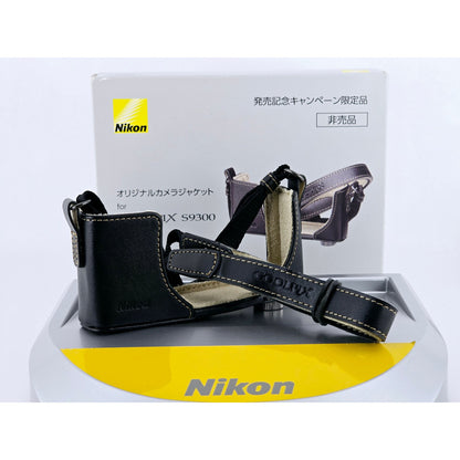 [Pre-owned] Nikon Genuine Leather Jacket Case for Coolpix S9300 — Unused — Japan #4746