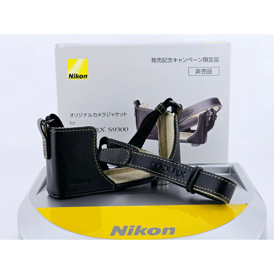 [Pre-owned] Nikon Genuine Leather Jacket Case for Coolpix S9300 — Unused — Japan #4746